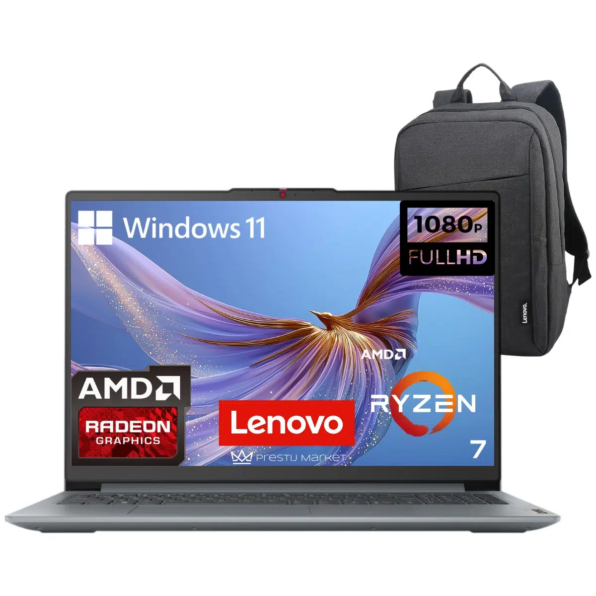 Ideapad Slim 3 Amd Ryzen 7 5825U 8gb 1tb SSD 15.6" Fhd Windows 11 Pro Taşınabilir Bilgisayar P8 - Lenovo Çanta