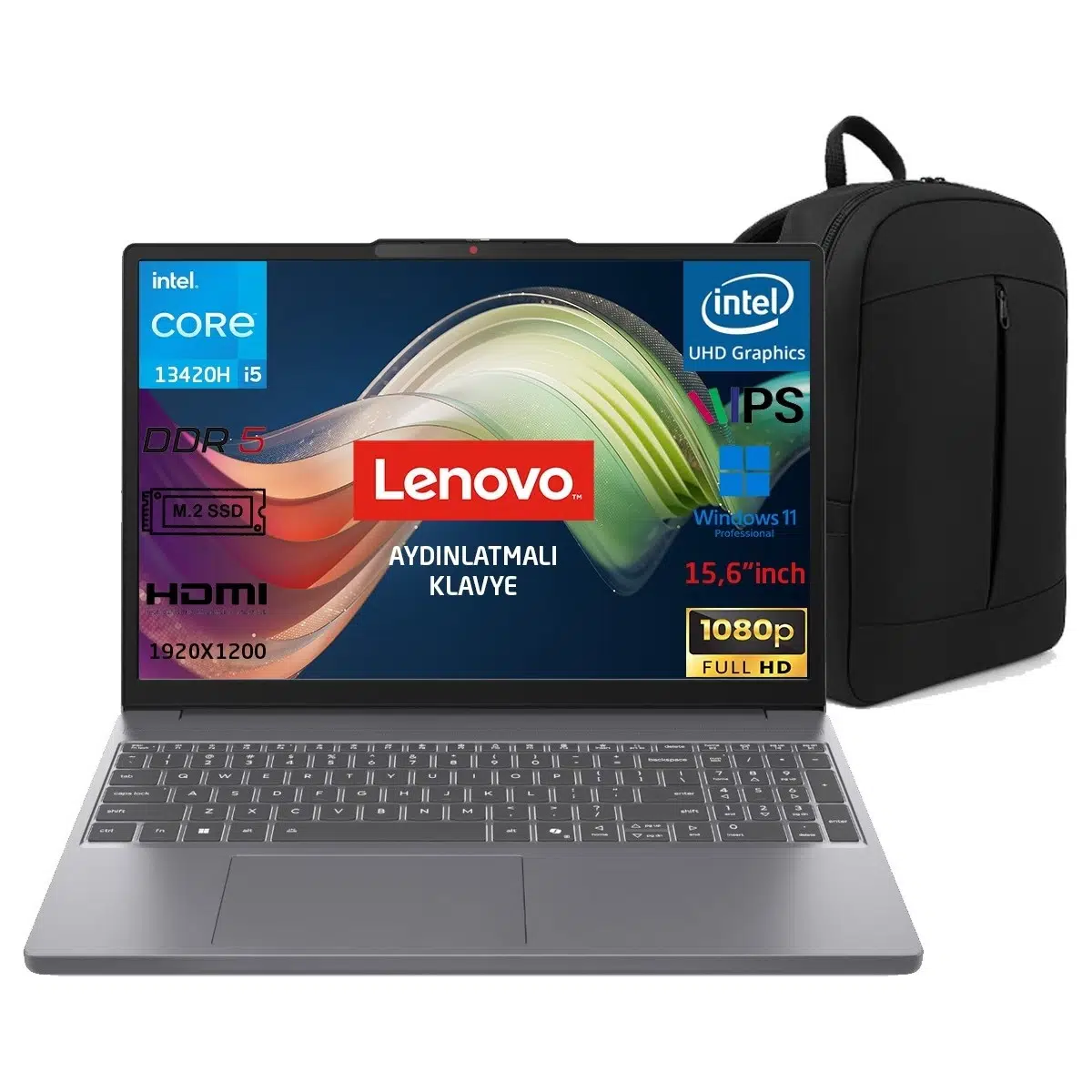 Idepad Slim 3 15IRH10 I5-13420H 32GB Ddr5 2tb SSD Wuxga 15.3" IPS WIN11 Taşınabilir Bilgisayar 83K100Q0TR-P16