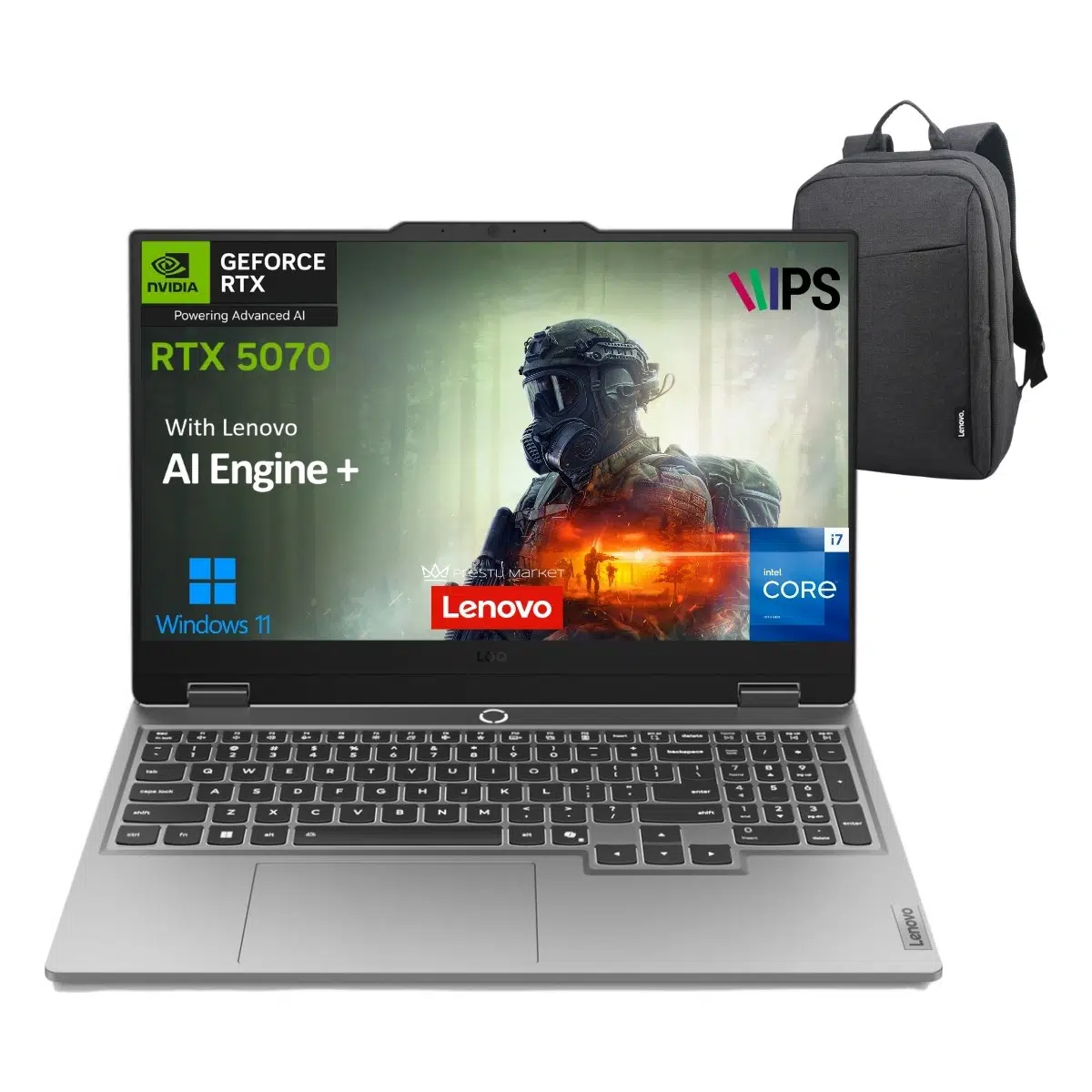 Loq I7-13650HX 24GB 1tb SSD 15.6" Fhd 144Hz Rtx 5070 8gb Gddr7 WIN11 Pro 83JE00D0TR P8 (Yapay Zeka Destekli) Lenovo Çanta Hediyeli