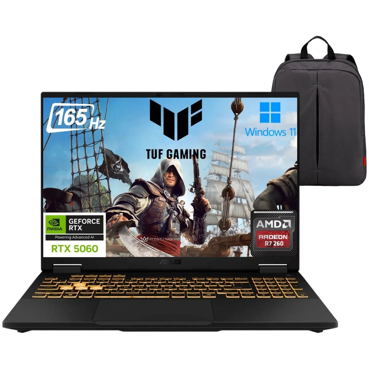 Tuf Gaming A16 FA608UM P9 8gb Nvıdıa Geforce RTX5060 Ryzen 7 260 64GB Ram 2tb SSD 16'' WIN11 Fhd+ 165Hz Taşınabilir Bilgisayar