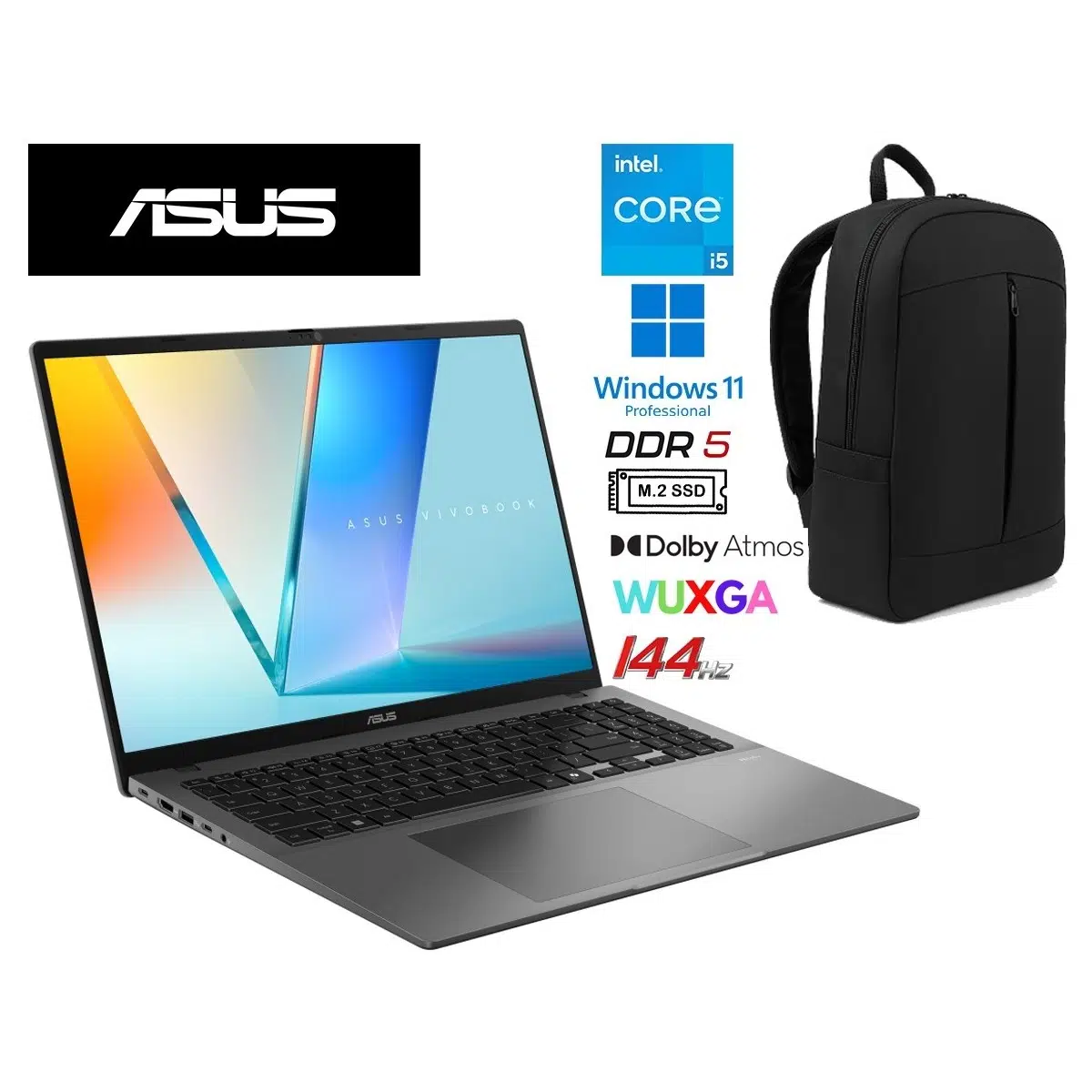 vivobook S16 S3607VA P14 Intel Core I5 13420H 24GB 512GB SSD W11PRO 16" 144Hz Wuxga Taşınabilir Bilgisayar+Prestij Çanta