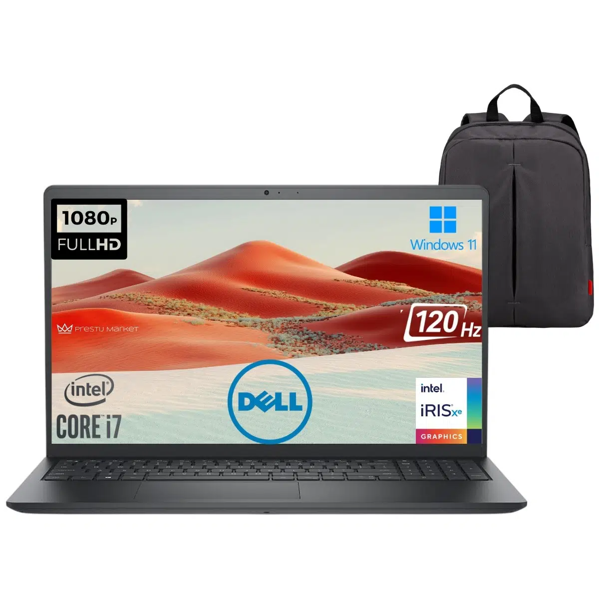 Vostro 3530 P22 Intel Core I7-1355U 32GB 2tb SSD 15.6" Fhd 120Hz Windows 11 Pro Taşınabilir Bilgisayar (Çanta Hediyeli)
